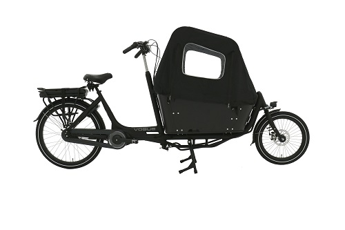 vogue twowheel bakfiets met regenhuif